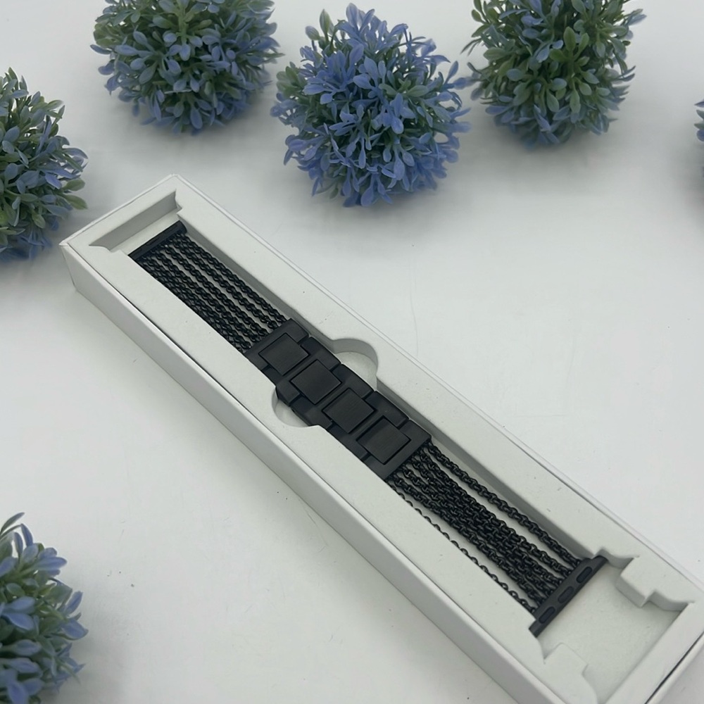 Stainless Steel Black Apple Watch Band - 38/40mm Small